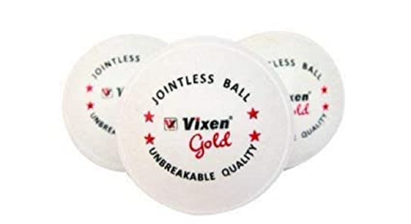VIXEN GOLD V 80 CRICKET PLASTIC WHITE BALL